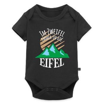Im Zweifel immer in die Eifel - Baby Premium Kurzarmbody - Schwarz - Vorne