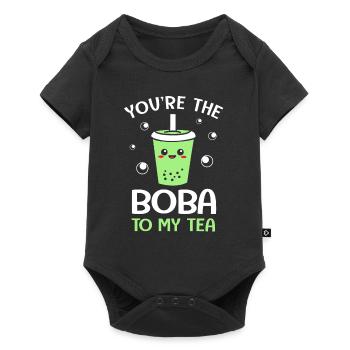 Bubble Tee Boba Tea - Baby Premium short-sleeve bodysuit - black - Front