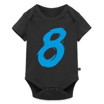 Nombre 8 - Body à manches courtes Premium Bébé - noir - Devant