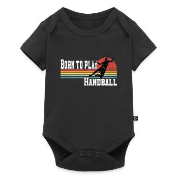 Coureur de handball de handball de handball - Body à manches courtes Premium Bébé - noir - Devant