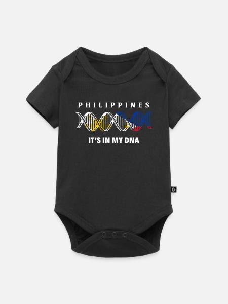 Philippinen - Baby Premium Kurzarmbody - Schwarz