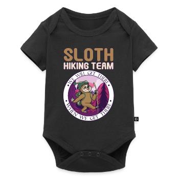 Sloth Hiking Team Sloth Rest Hiking Walkers - Baby Premium short-sleeve bodysuit - black - Front