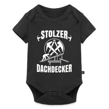 Dachdecker - Baby Premium Kurzarmbody - Schwarz - Vorne