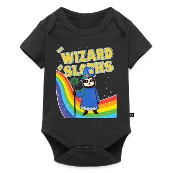 the wizard of sloths - Baby Premium short-sleeve bodysuit - black - Front