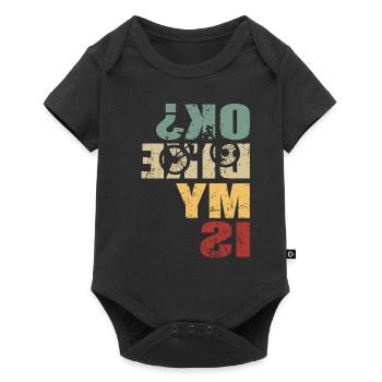 Is My Bike Ok - E-Bike Bike Cyclist - Baby Premium short-sleeve bodysuit - black - Front