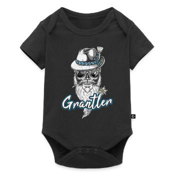 Grantler Grantln Bayern Tracht Grantla - Baby Premium Kurzarmbody - Schwarz - Vorne
