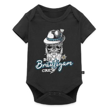 Junggesellenabschied Männer JGA Tracht Team Bayern - Baby Premium Kurzarmbody - Schwarz - Vorne