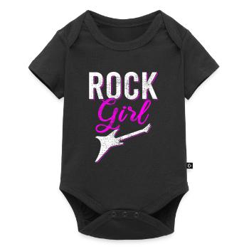 rock girl - Baby Premium short-sleeve bodysuit - black - Front