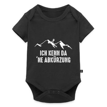 Ich kenn eine Abkürzung Tourengeher Skitour - Baby Premium Kurzarmbody - Schwarz - Vorne