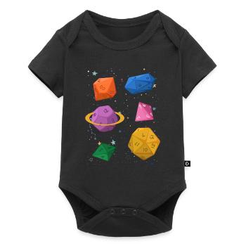 Gamer RPG Würfel Galaxy Geschenk - Baby Premium Kurzarmbody - Schwarz - Vorne