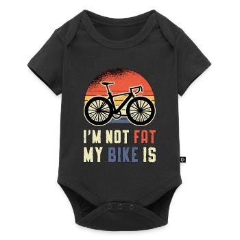 Fat Bike Fatbike Bike Biker Bike MTB Gift - Baby Premium short-sleeve bodysuit - black - Front