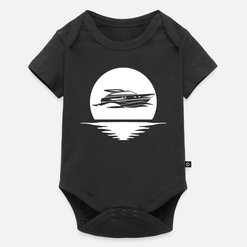 Bateau bateau bateau bateau bateau - Body à manches courtes Premium Bébé - noir