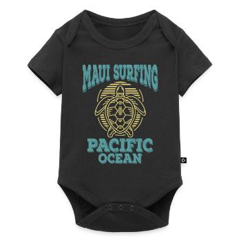 Maui Surfing Hawaii Pacific - Baby Premium short-sleeve bodysuit - black - Front