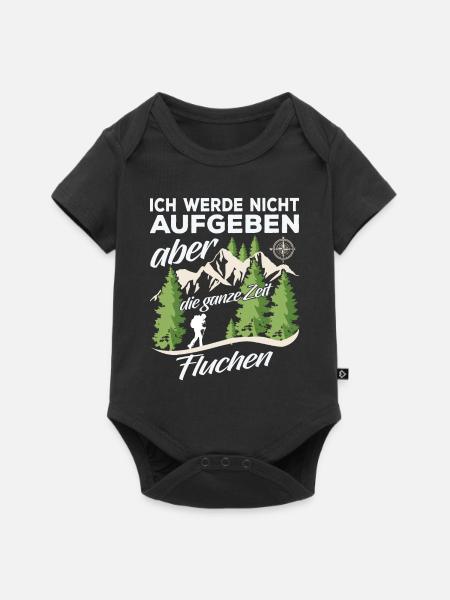 Ich Werde Nicht Aufgeben Aber Die Ganze Zeit fluch - Baby Premium Kurzarmbody - Schwarz
