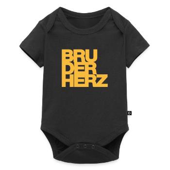 Bruderherz Bester Bruder der Welt Geschenkidee - Baby Premium Kurzarmbody - Schwarz - Vorne