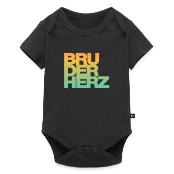 Bruderherz Bester Bruder der Welt Geschenkidee - Baby Premium Kurzarmbody - Schwarz - Vorne