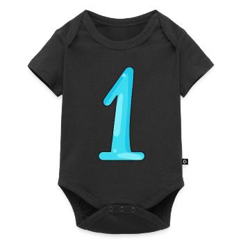 1 - Baby Premium short-sleeve bodysuit - black - Front