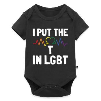 I put the T in LGBT Gay Lesbian Culture - Baby Premium short-sleeve bodysuit - black - Front