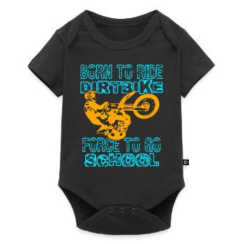 Supercross Compulsion to School Motocross Dirt Bike - Baby Premium short-sleeve bodysuit - black - Front