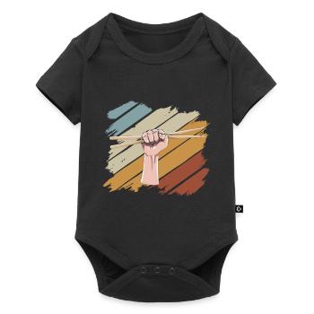 percussion - Baby Premium short-sleeve bodysuit - black - Front