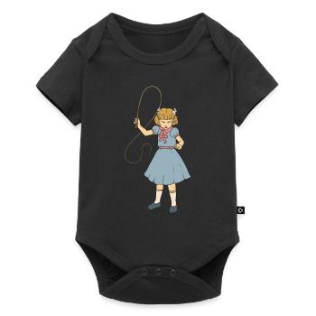 Whip Girl - Clementine - Punk Goth Horror Fan - Baby Premium Kurzarmbody - Schwarz - Vorne