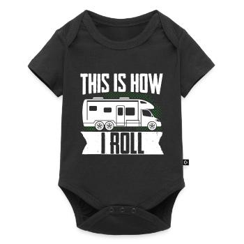 Motorhome RV Camping Camper This - Baby Premium short-sleeve bodysuit - black - Front