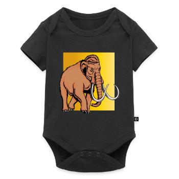Mammut - Baby Premium Kurzarmbody - Schwarz - Vorne