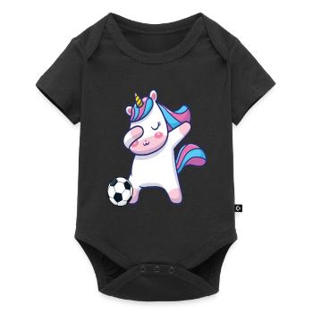Dabbing Licorne football - Body à manches courtes Premium Bébé - noir - Devant