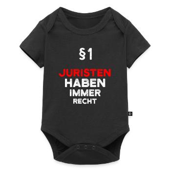 §1 Juristen Haben Immer Recht Jurist - Baby Premium Kurzarmbody - Schwarz - Vorne