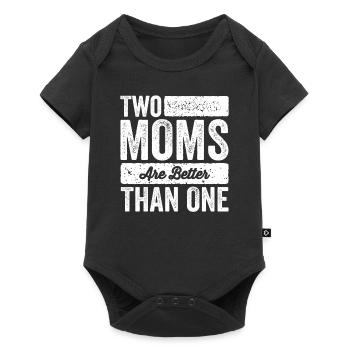 Homosexuell Lesbische Eltern Lesben Geschenk - Baby Premium Kurzarmbody - Schwarz - Vorne