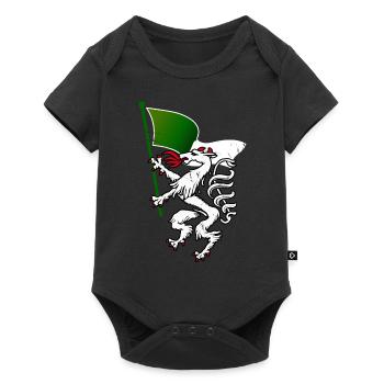 Steiermark Panther Wappen - Baby Premium Kurzarmbody - Schwarz - Vorne