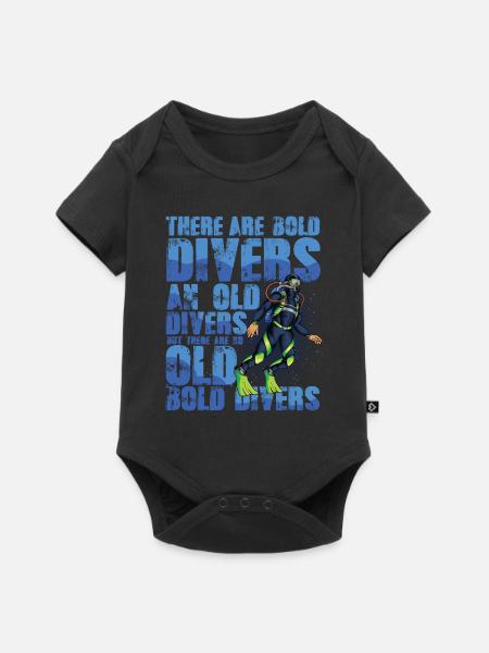 Bold and Old Divers - Baby Premium Kurzarmbody - Schwarz