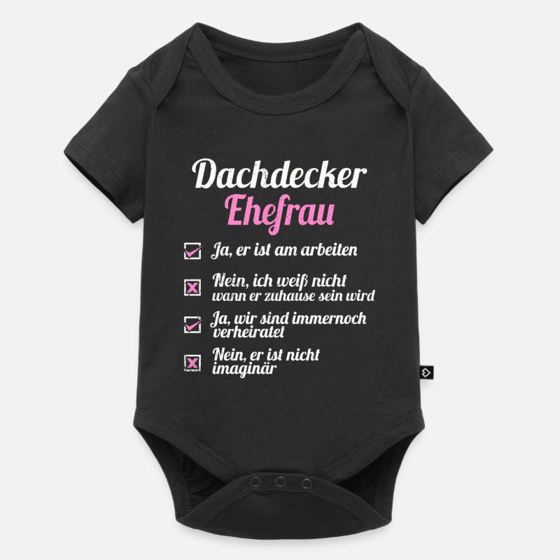 Dachdecker Tshirt Zunft Dachspengler Handwerk Dach - Baby Premium Kurzarmbody - Schwarz