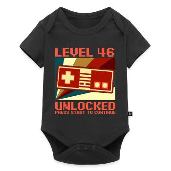 LEVEL 46 UNLOCKED 46 Anniversaire Gamer Controller - Body à manches courtes Premium Bébé - noir - Devant