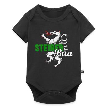 Steirerbua Steirer Bua Steiermark Steirabua - Baby Premium Kurzarmbody - Schwarz - Vorne