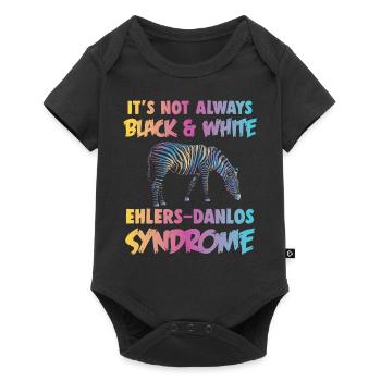 Zebra Ehlers Danlos Syndrome Awareness - Baby Premium short-sleeve bodysuit - black - Front
