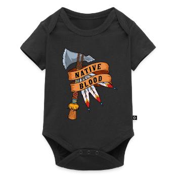 Indian - Baby Premium short-sleeve bodysuit - black - Front