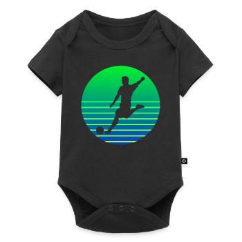 Footballeur Sunset Logo - Body à manches courtes Premium Bébé - noir - Devant