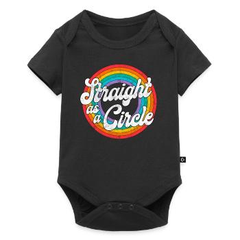 LGBT Pride Rainbow Straight As A - Body à manches courtes Premium Bébé - noir - Devant