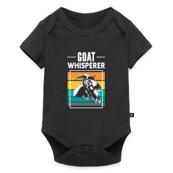 Goat Goat Whisperer - Baby Premium short-sleeve bodysuit - black - Front