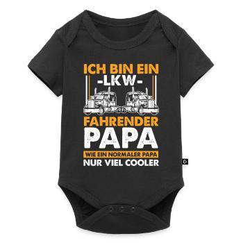cadeau de la fête des pères pour camion cadeau papa - Body à manches courtes Premium Bébé - noir - Devant