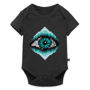 Œil - Body à manches courtes Premium Bébé - noir - Devant