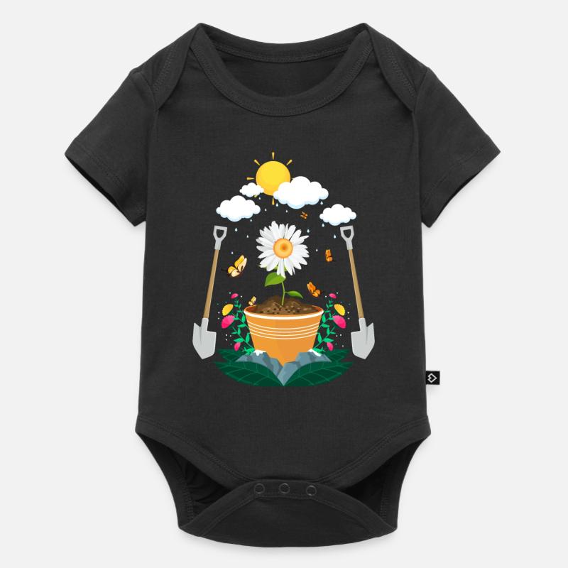Jardin - Body à manches courtes Premium Bébé - noir