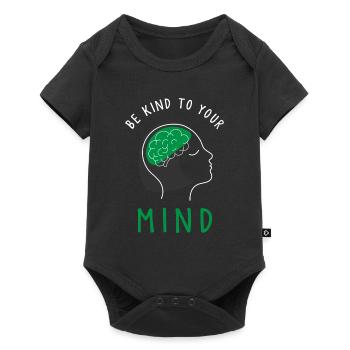 Santé mentale, santé mentale - Body à manches courtes Premium Bébé - noir - Devant