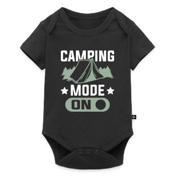 camping mode - Body à manches courtes Premium Bébé - noir - Devant