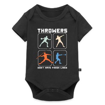 Throwers Don’t Have Finish Lines Discus Javelin - Body à manches courtes Premium Bébé - noir - Devant