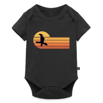 Hoopoe bird nature protection - Baby Premium short-sleeve bodysuit - black - Front