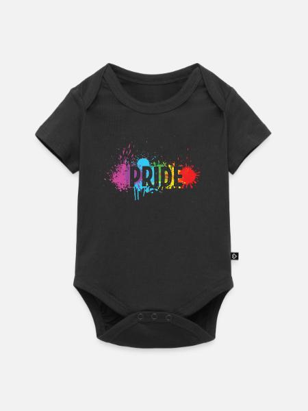 LGBT Rainbow Pride - Baby Premium Kurzarmbody - Schwarz