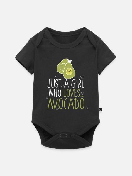 Avocado - Baby Premium Kurzarmbody - Schwarz