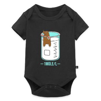 One Mole Per litre Chimie Science Chimiste - Body à manches courtes Premium Bébé - noir - Devant